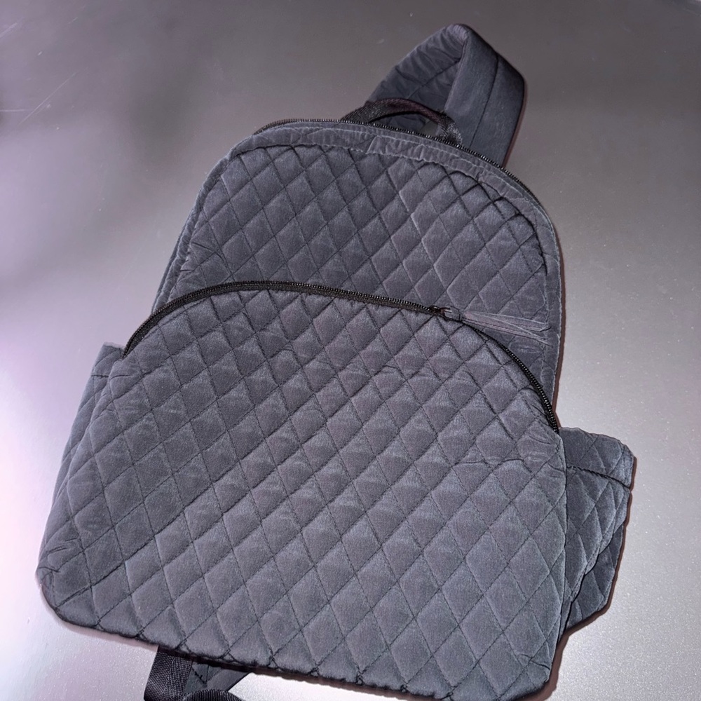 Vera Bradley Gray Quilted Backpack